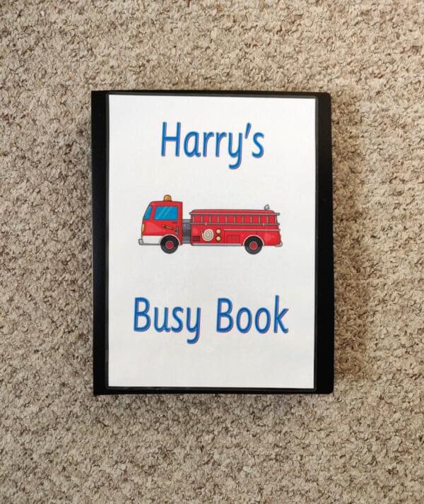 Personalised busy book - 3+