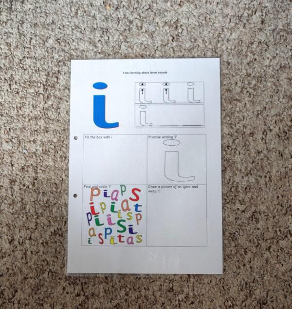 Personalised phonics file - phase 2 and 3